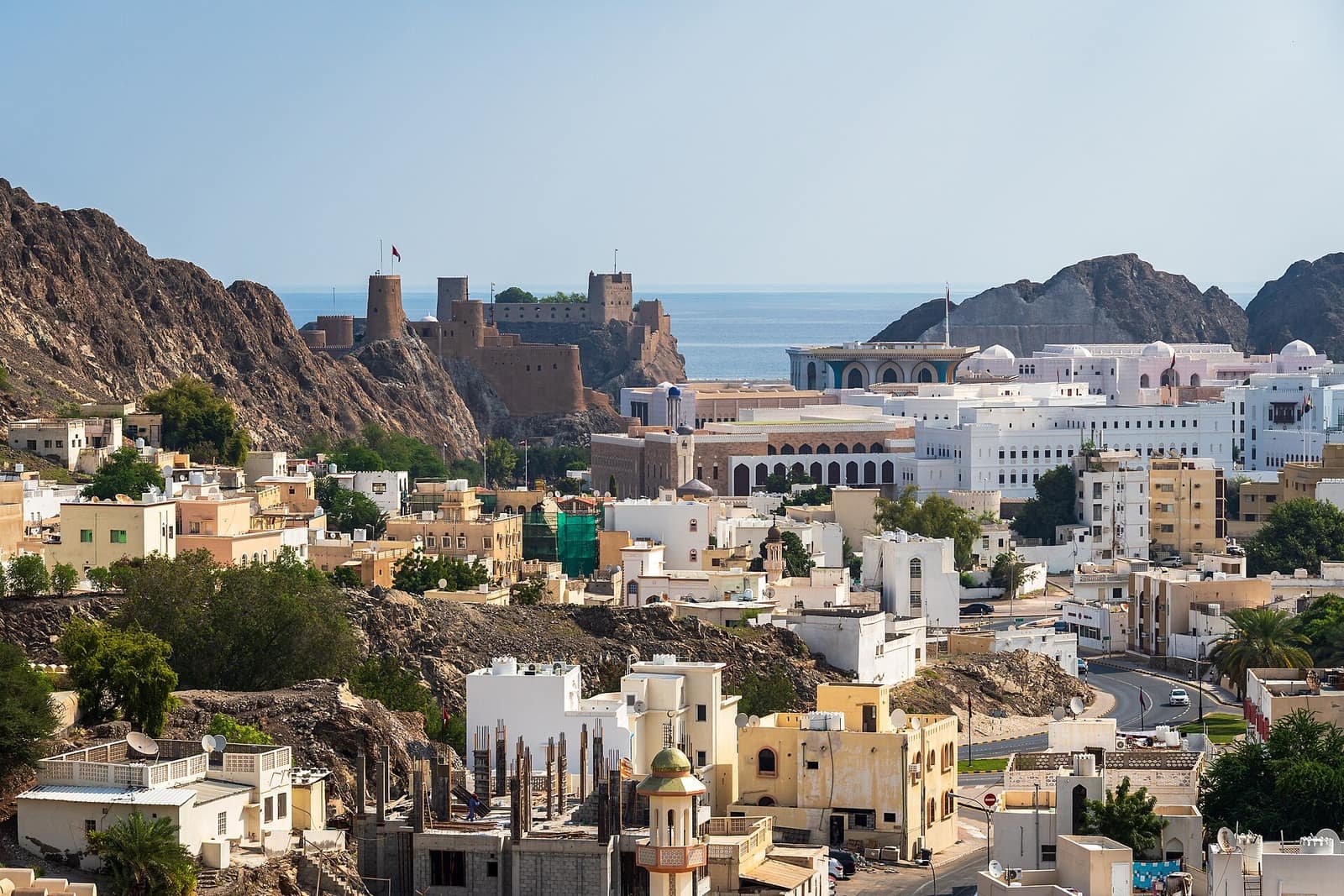 Old Muscat harbour and cityscape, Sultanate of Oman